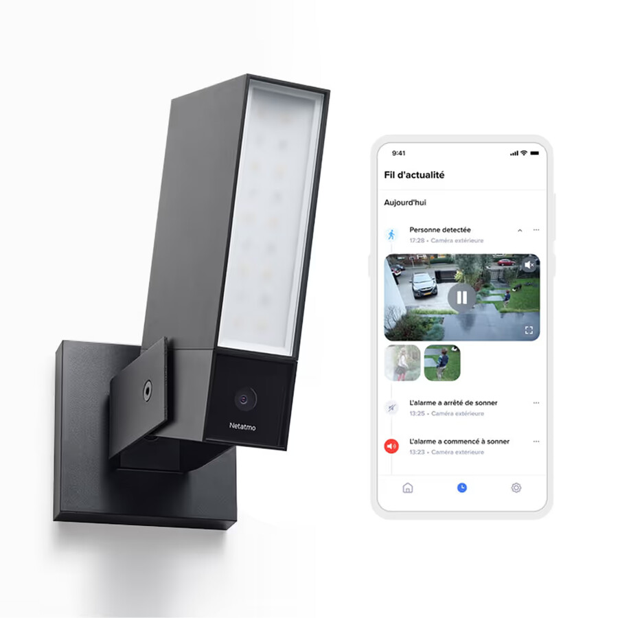 telecamera intelligente per esterni - nera